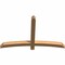 Ekena Millwork Bellingham Timber Gable Bracket, Western Red Cedar, 60"W x 38"H x 3 1/2"D x 3 1/2"F, 15/12 Pitch GBW060X38X0404BEL00SWR - alternate 5
